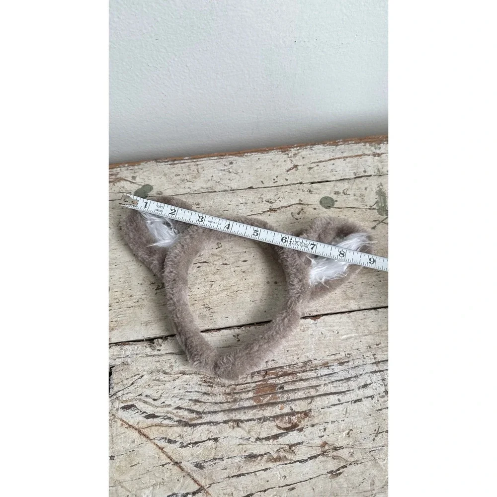 Great Wolf Lodge Brown Wolf Ears Plush Faux Fur Headband Kids Costume